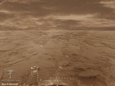 Imatge real de Venus captada per una sonda sovi&egrave;tica